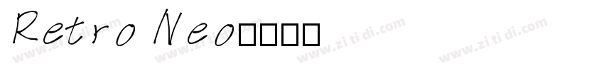 Retro Neo字体转换